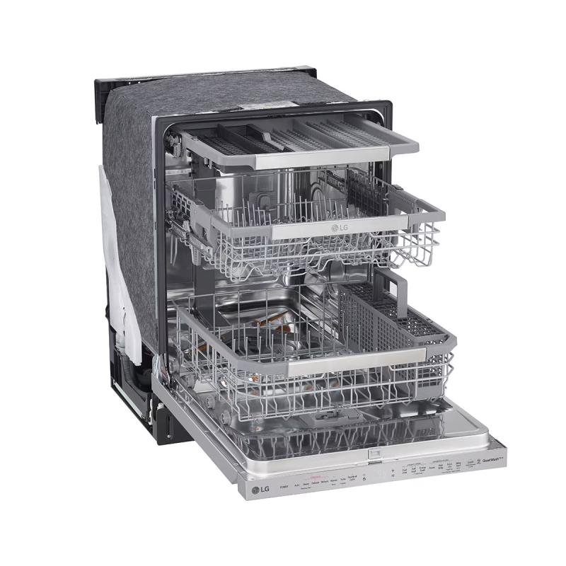 LAVAPLATOS EMPOTRABLE LG QUADWASH TRUESTEAM DE 24" LDP6810SS